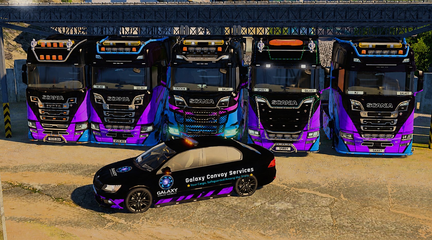 Galaxy Convoy Services — company fleet and branding